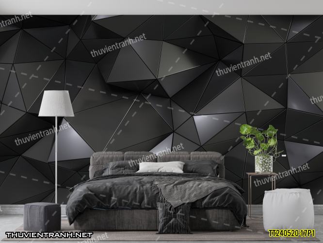 Tranh dán tường 3D trừu tượng- -TT240520-17P1 - Tranh tường chất lượng cao